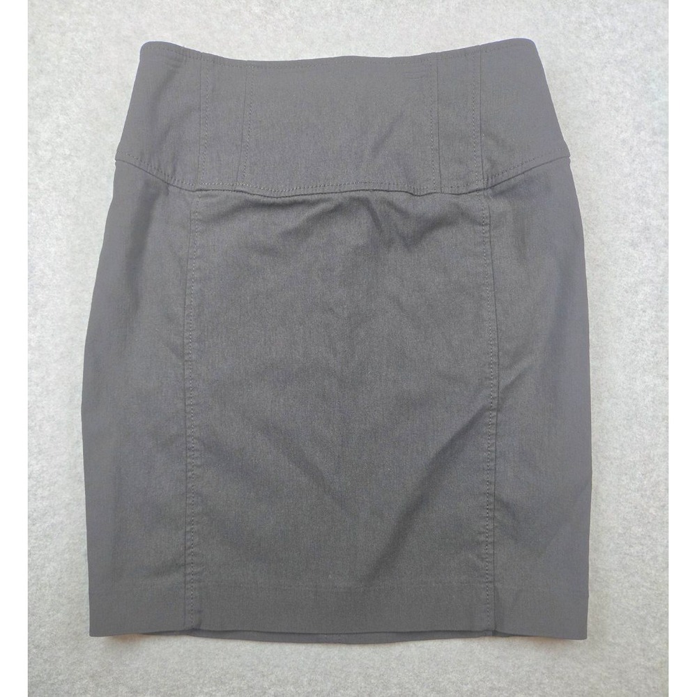 Express Design Studio Gray High Waisted Pencil Skirt Size 2 Office Professional